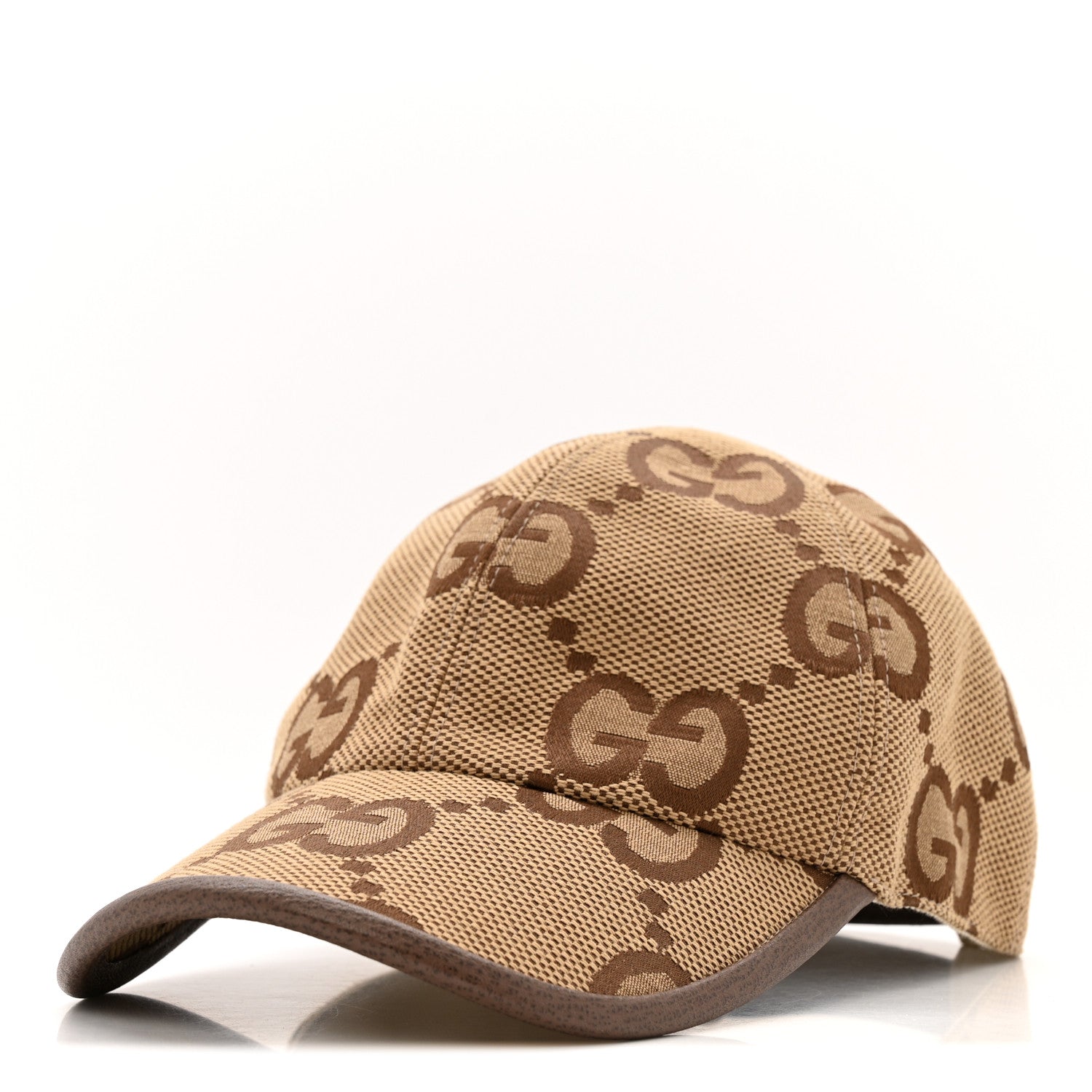 Monogram Jumbo GG Baseball Hat XS Camel Ebony