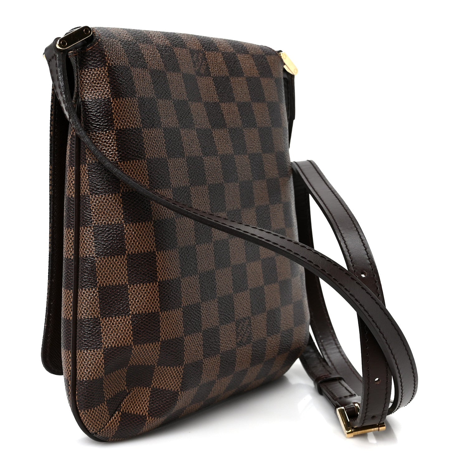 Damier Ebene Musette Salsa Long Strap