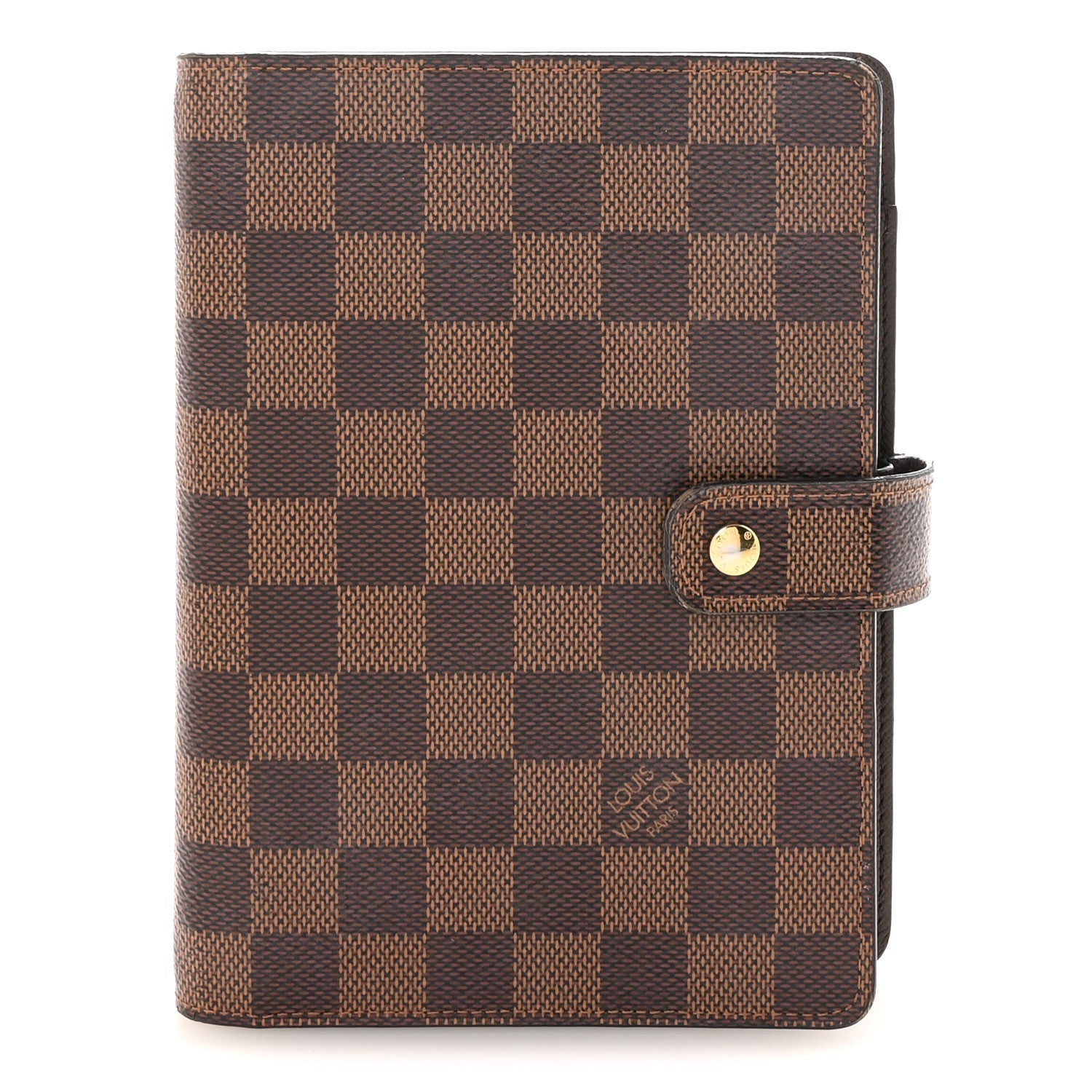 Damier Ebene Medium Ring Agenda Cover