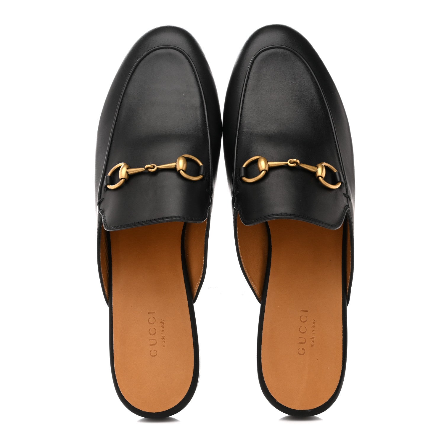Calfskin Womens Princetown Slippers 40 Black