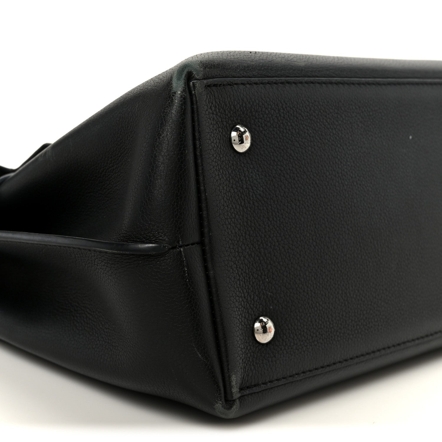 Soft Calfskin My Lockme Top Handle Black