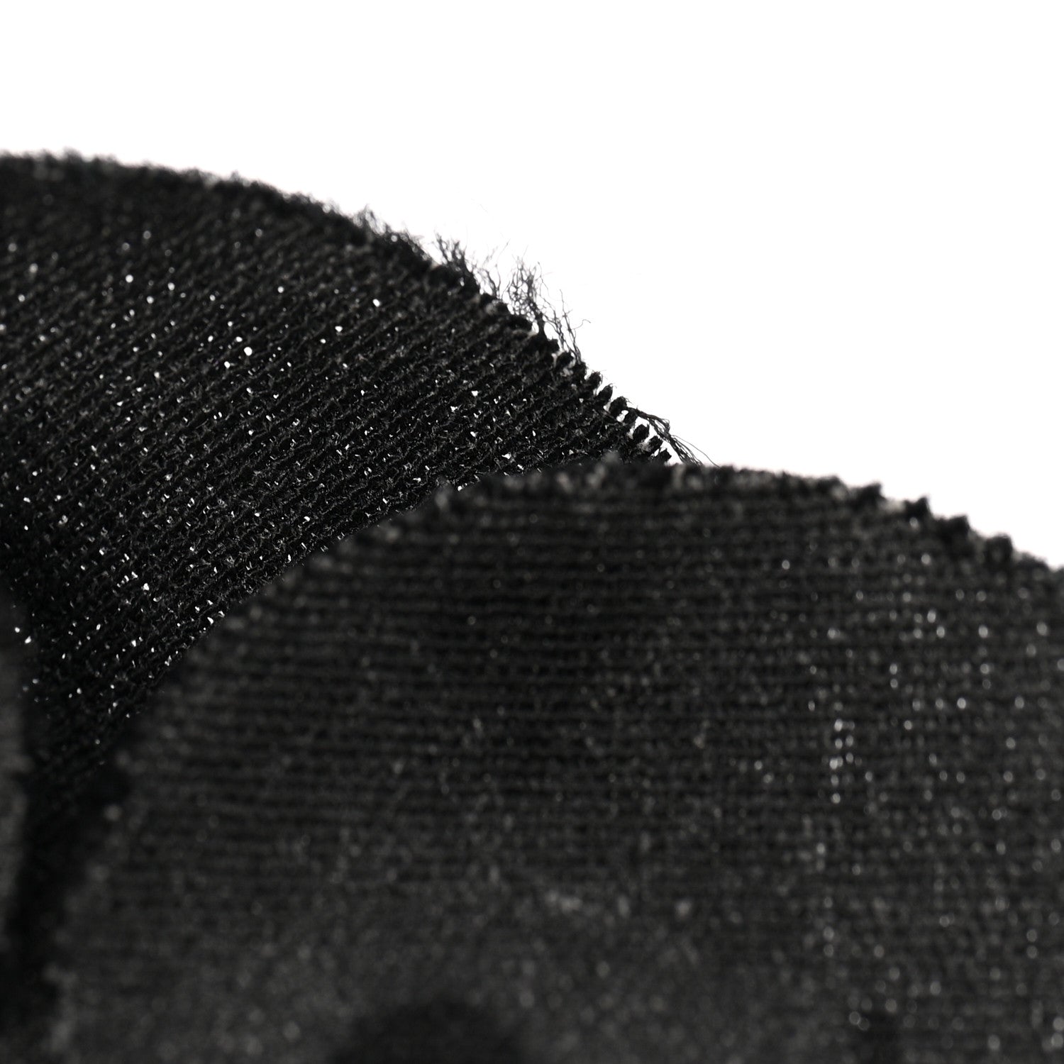 Tweed Camellia Pin Brooch Black