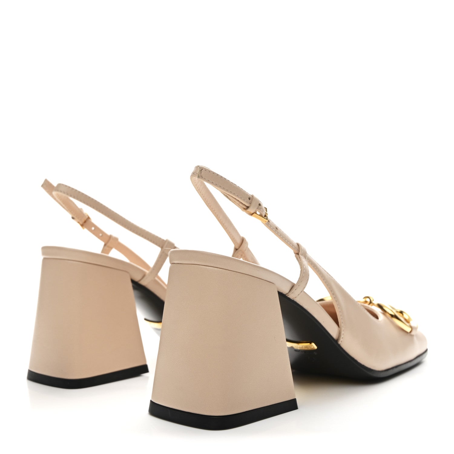 Malaga Kid Horsebit 75mm Slingback Pumps 35 Skin Rose