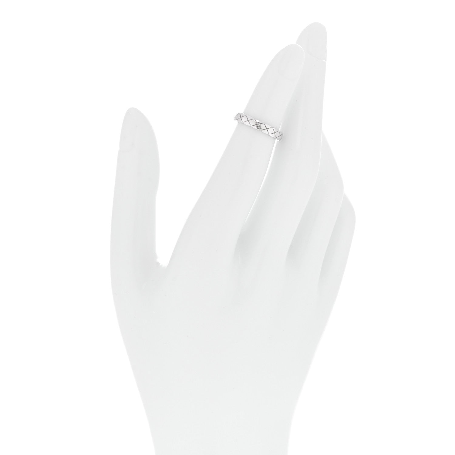 18K White Gold Mini Coco Crush Ring 45 3.25