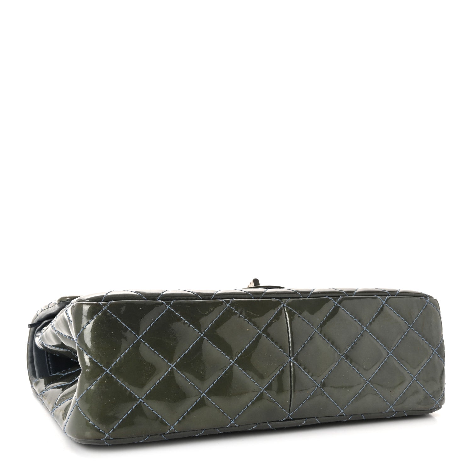 Patent Quilted 2.55 Reissue 226 Flap Blue