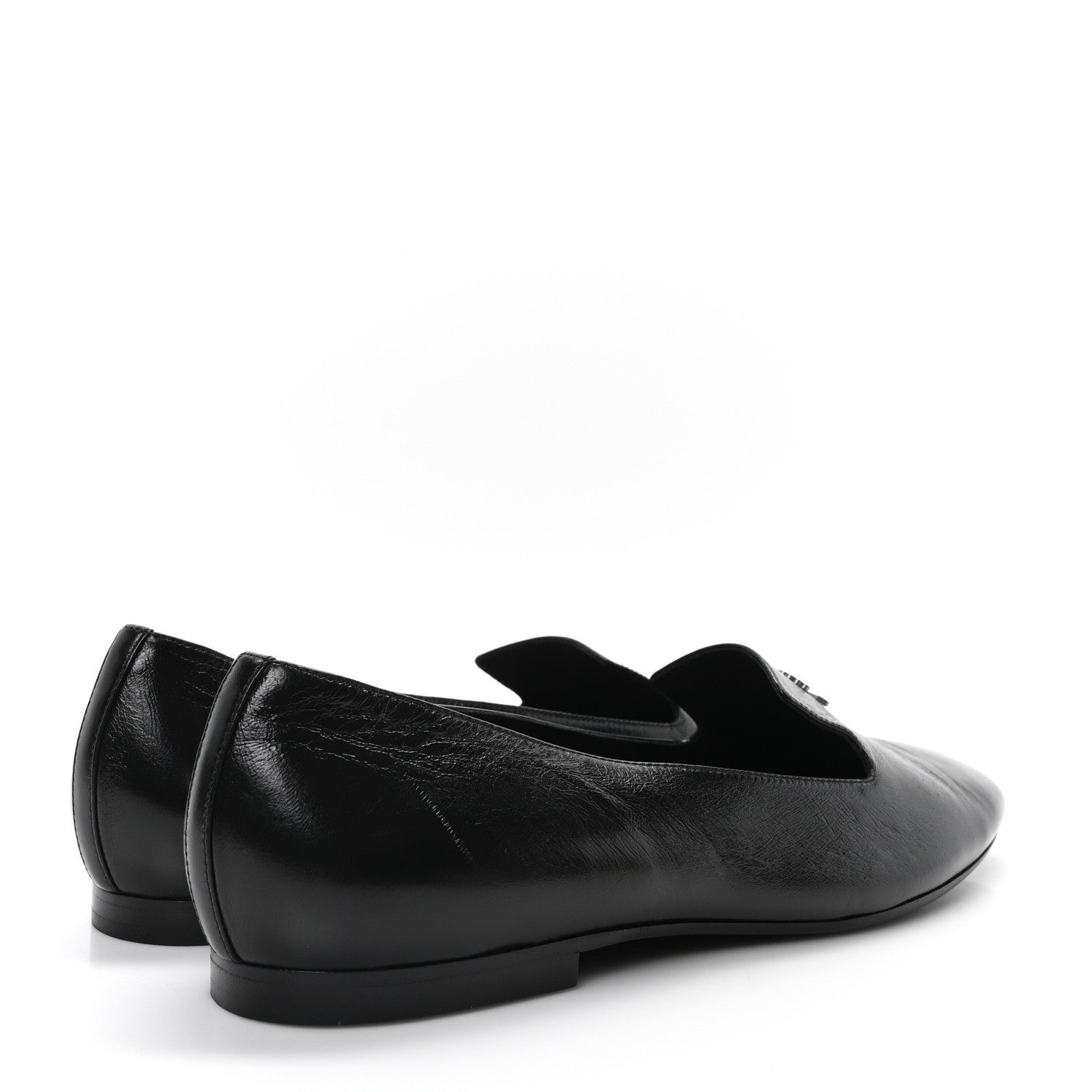 Lambskin CC Loafers 41 Black