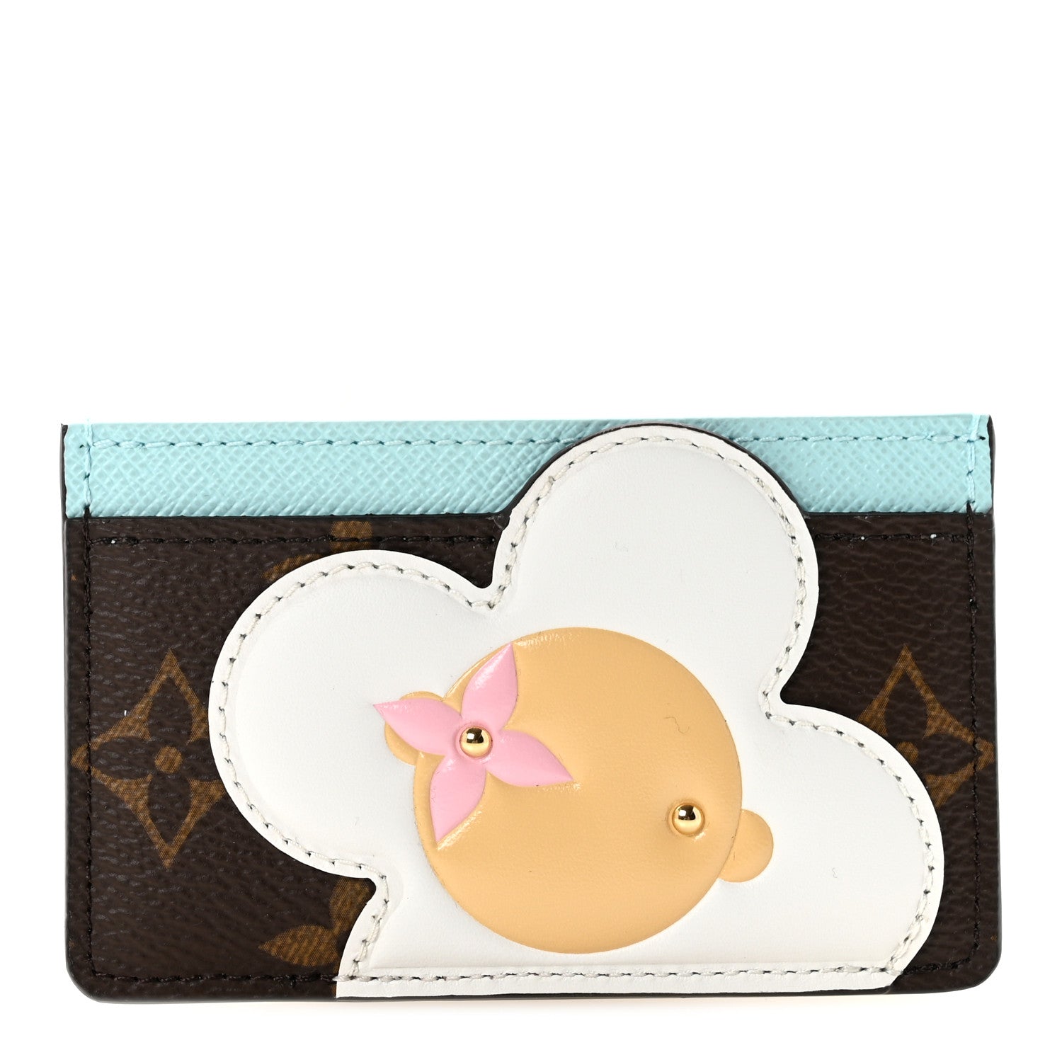 Monogram Vivienne Card Holder Animation Blue