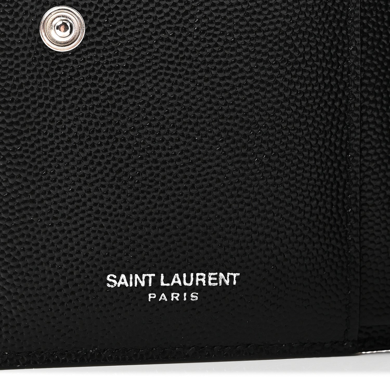 Grain De Poudre Matelasse Chevron Monogram Zipped Two-Part Wallet Black