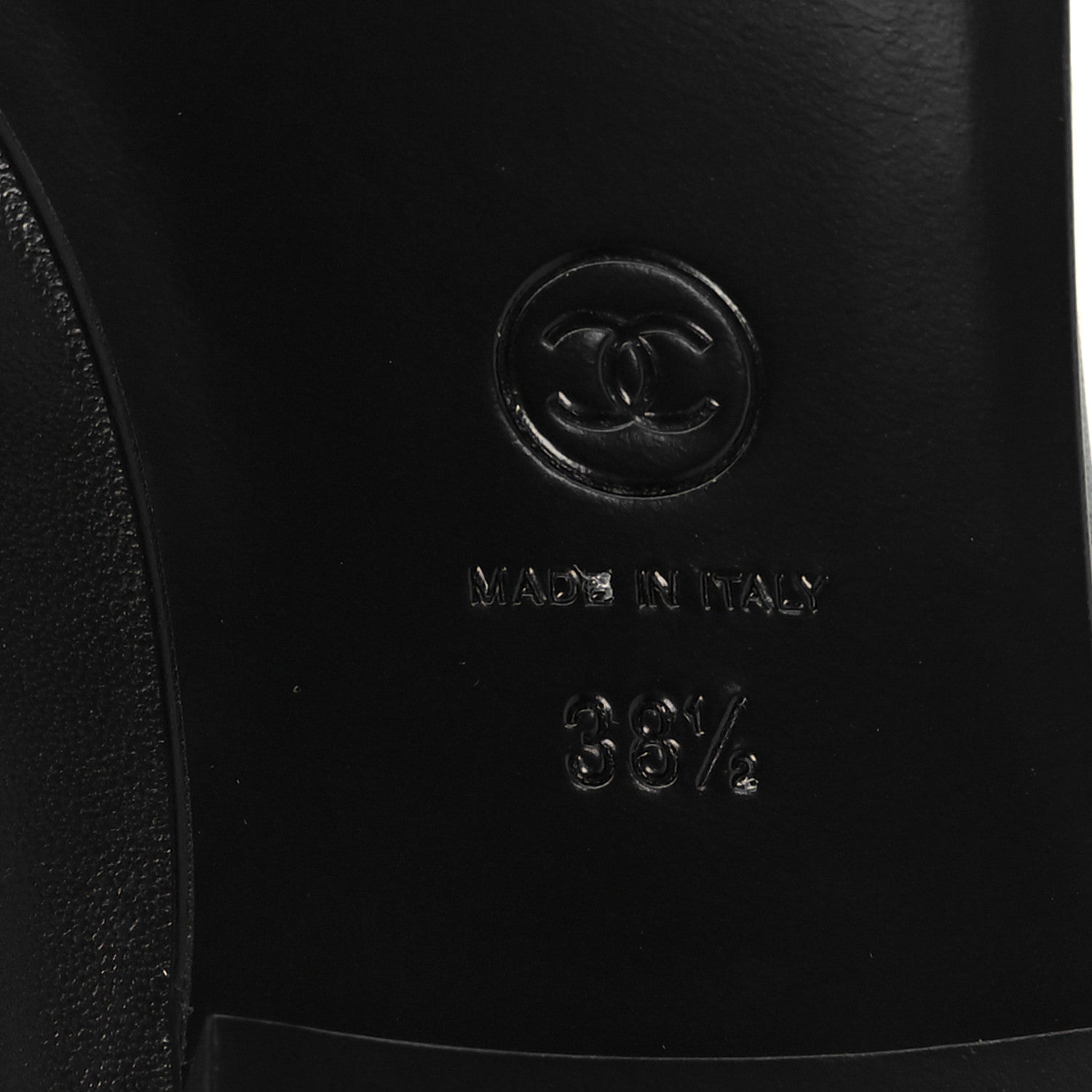 Lambskin Patent Cap Toe Ballerina Flats 38.5 Black