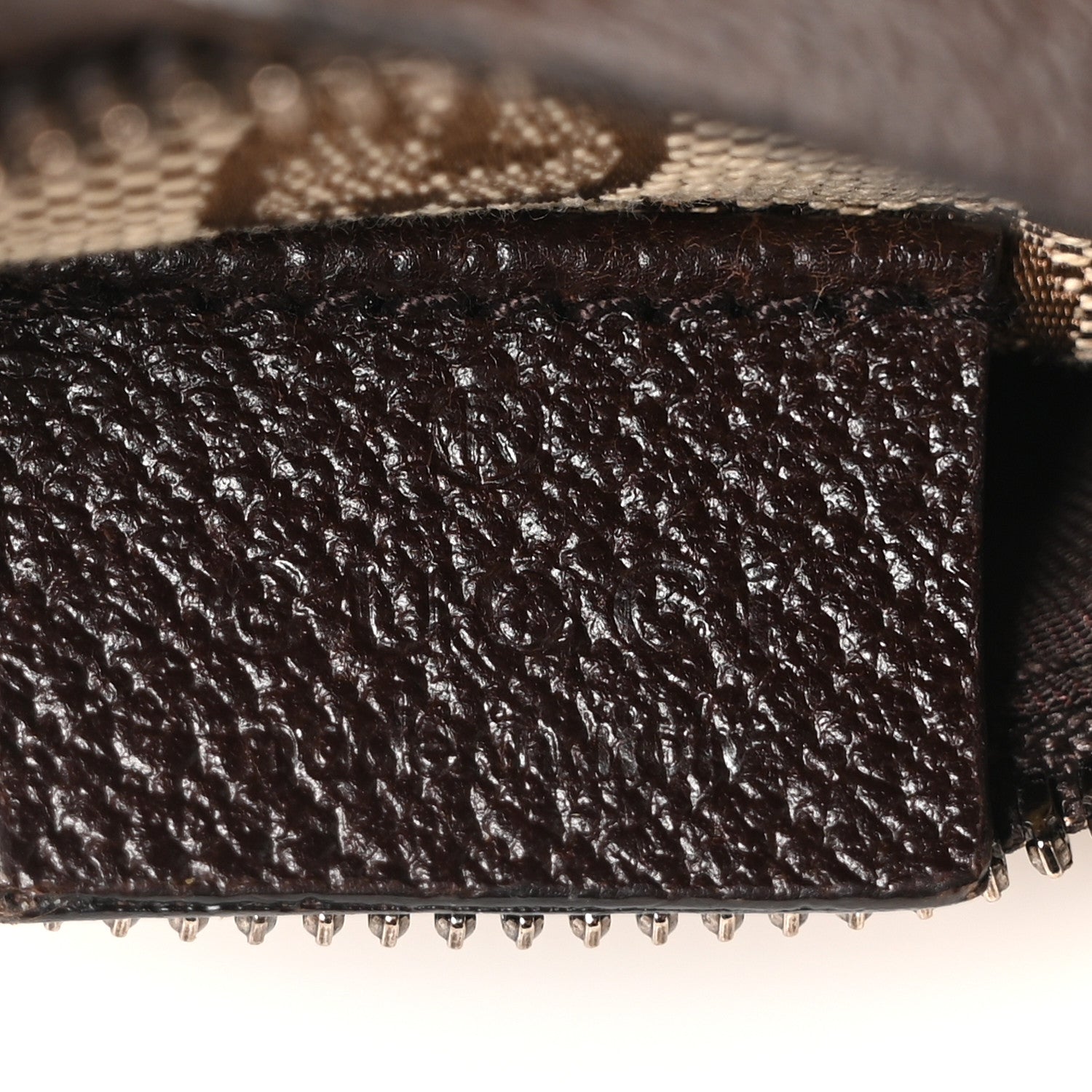 GG Monogram Double Pocket Belt Bag Dark Brown