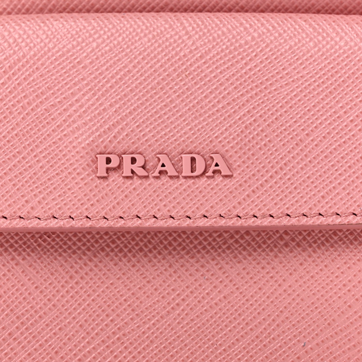 Saffiano Key Ring Card Holder Wallet Petalo