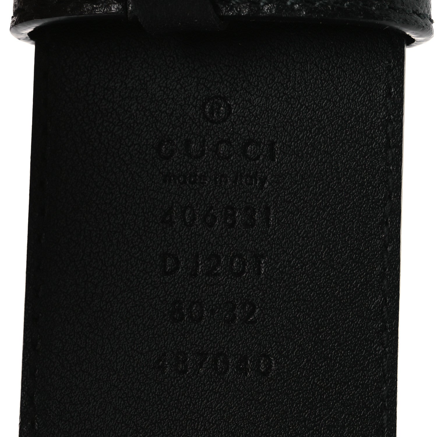 Textured Calfskin Double G 40mm Belt 80 32 Black