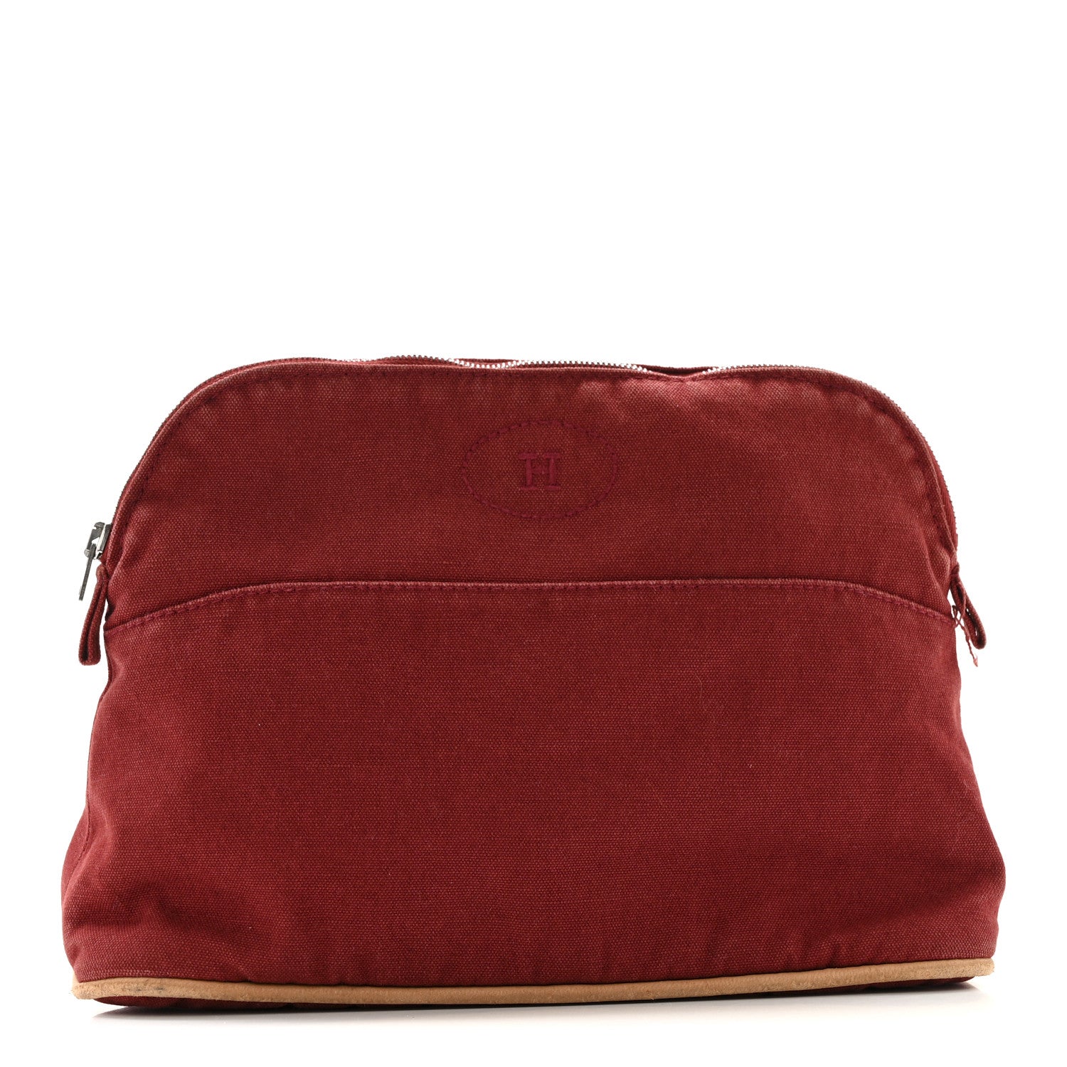 Cotton Bolide Travel Cosmetic Pouch Rouge