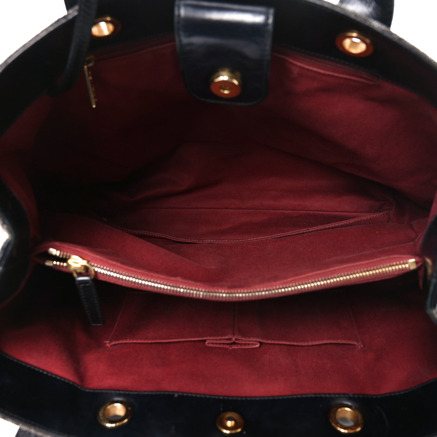 Denim Calfskin Quilted Tote Black