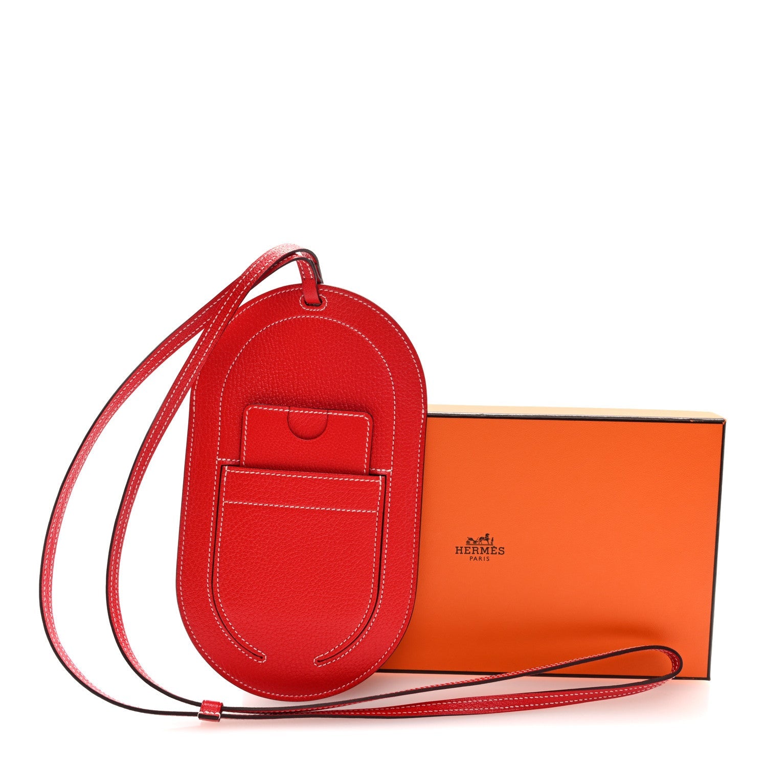 Chevre Mysore In-The-Loop Phone To Go PM Case Rouge De Coeur White