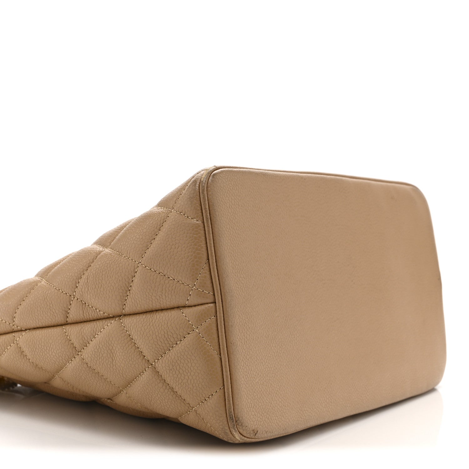 Caviar Quilted Medallion Tote Beige
