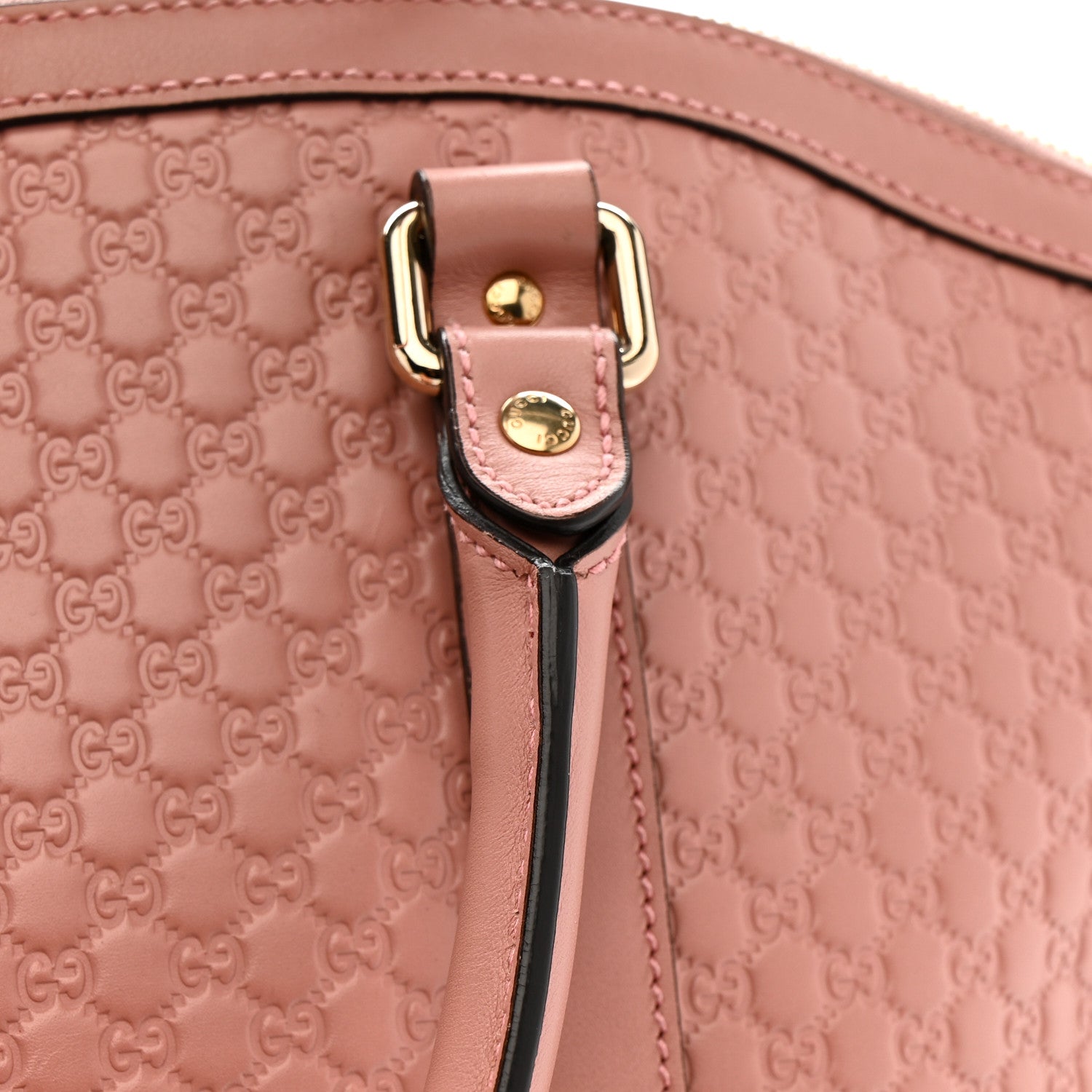 Soft Microguccissima Large Dome Satchel Soft Pink