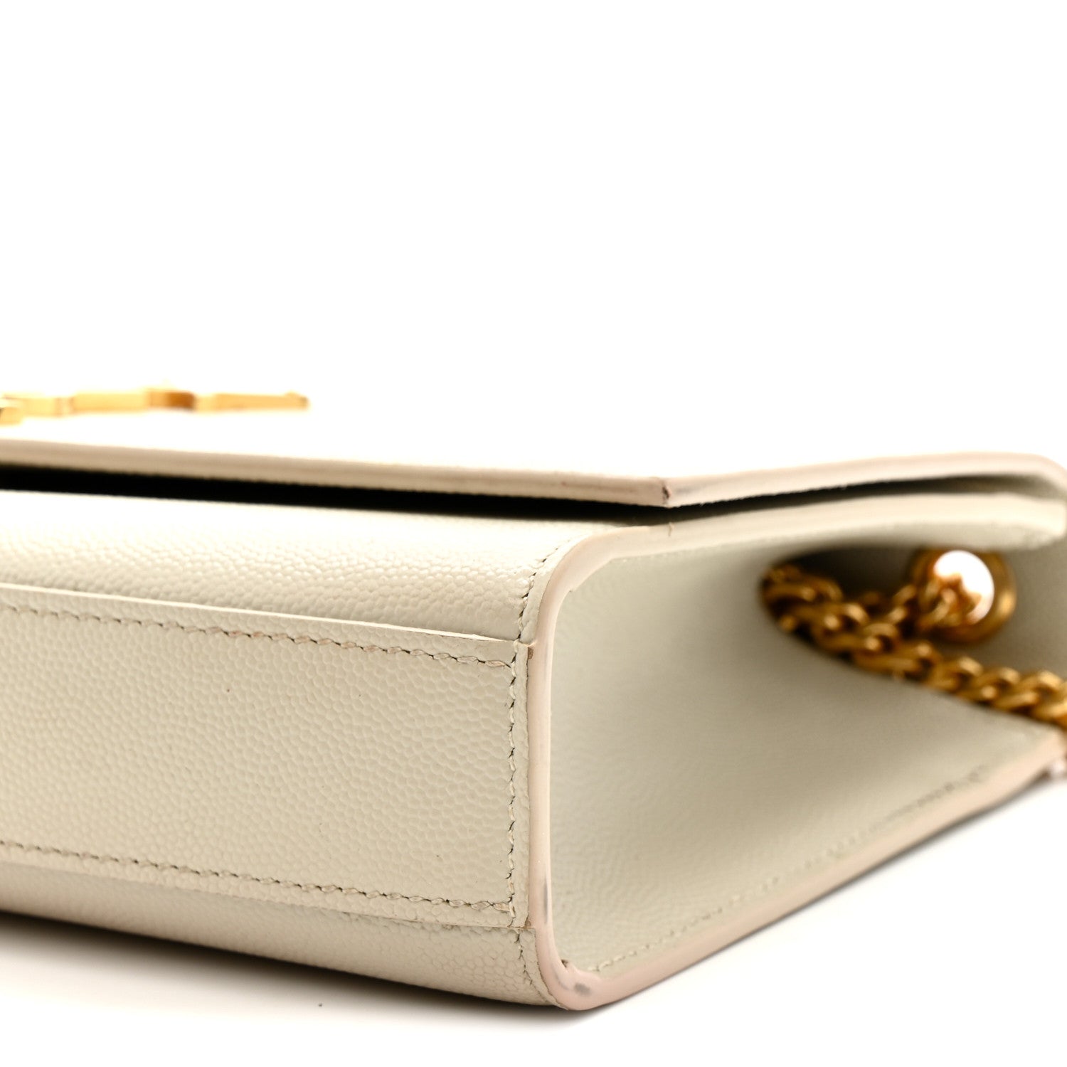 Grain De Poudre Medium Classic Monogram Kate Satchel Crema Soft