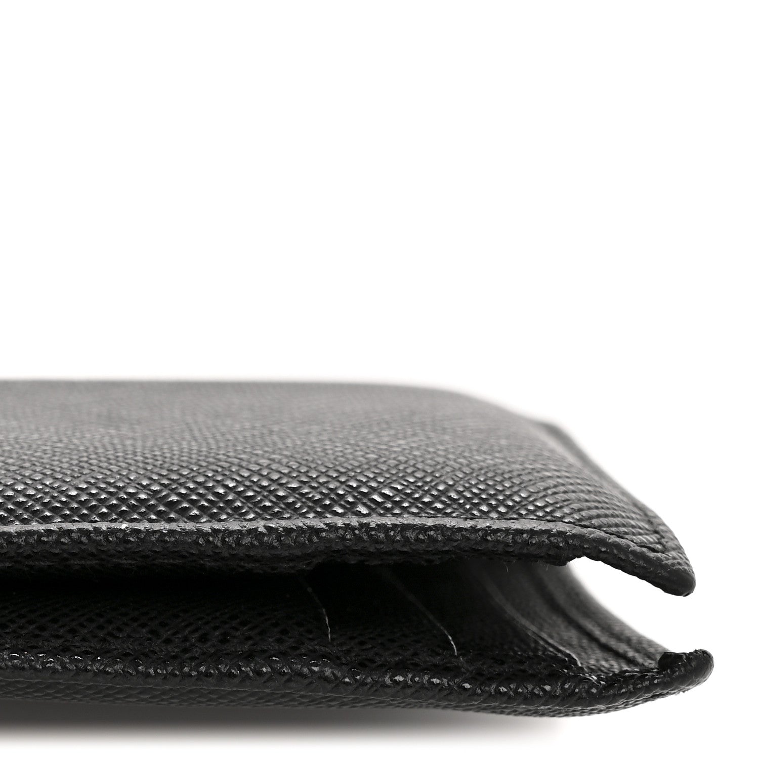 Saffiano Triangle Card Holder Black
