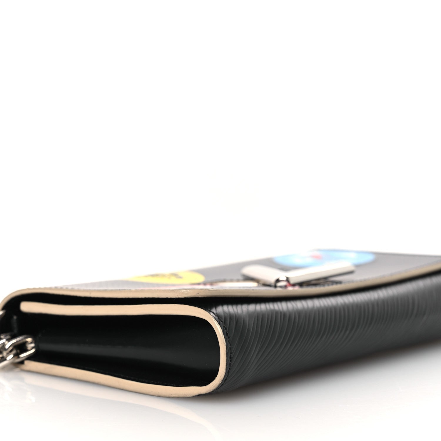 Epi World Tour Twist Chain Wallet Black