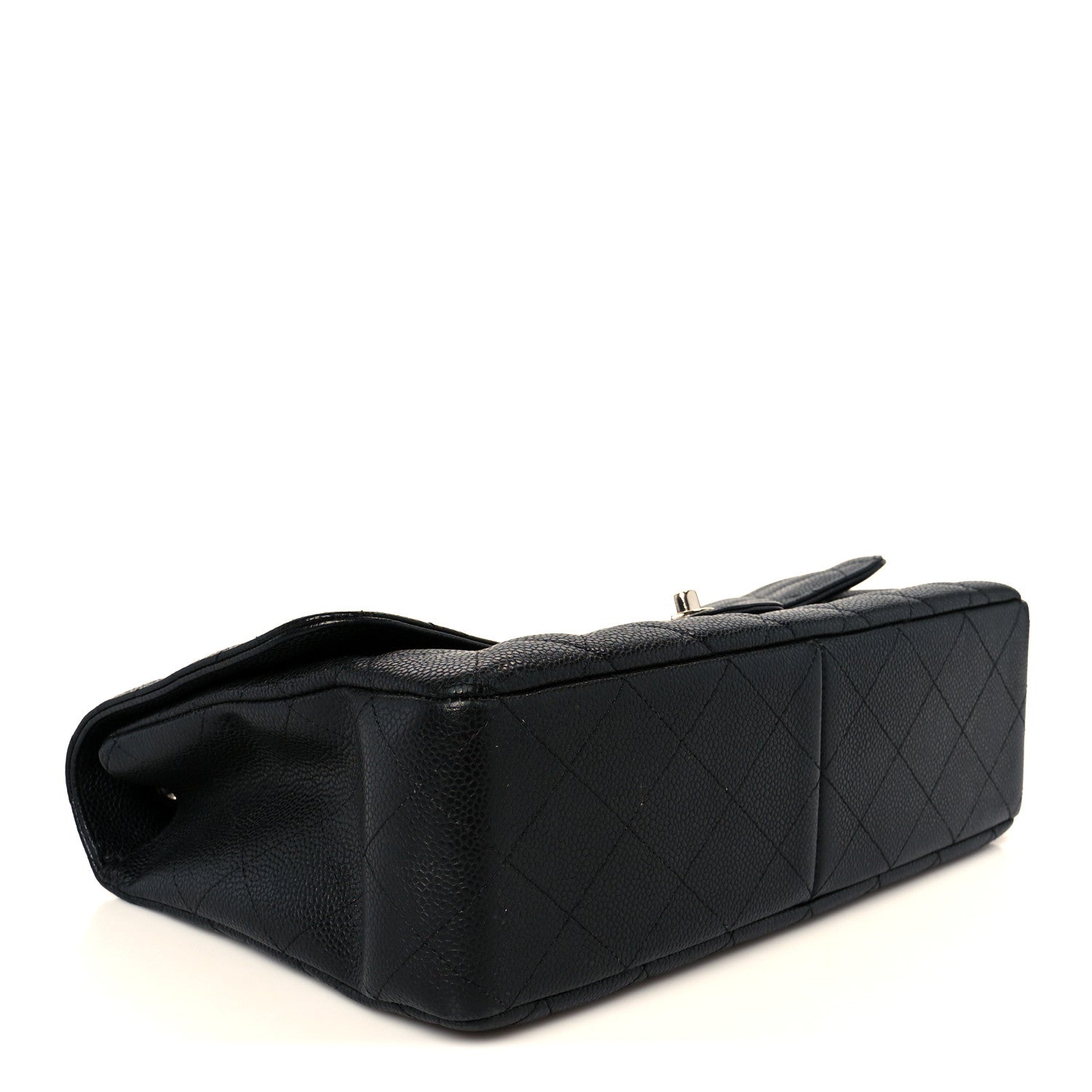 Caviar Quilted Jumbo Single Flap Black