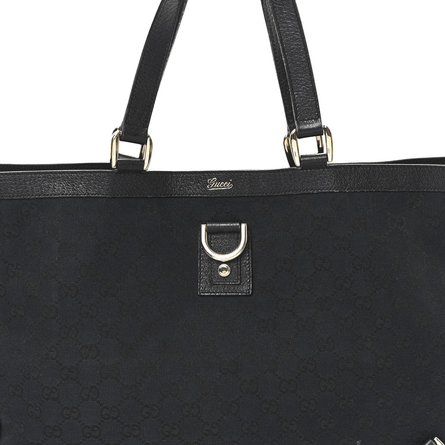 Monogram Large Abbey Tote Black