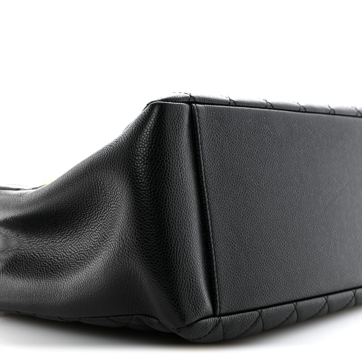 Caviar Quilted Grand Shopping Tote GST Black