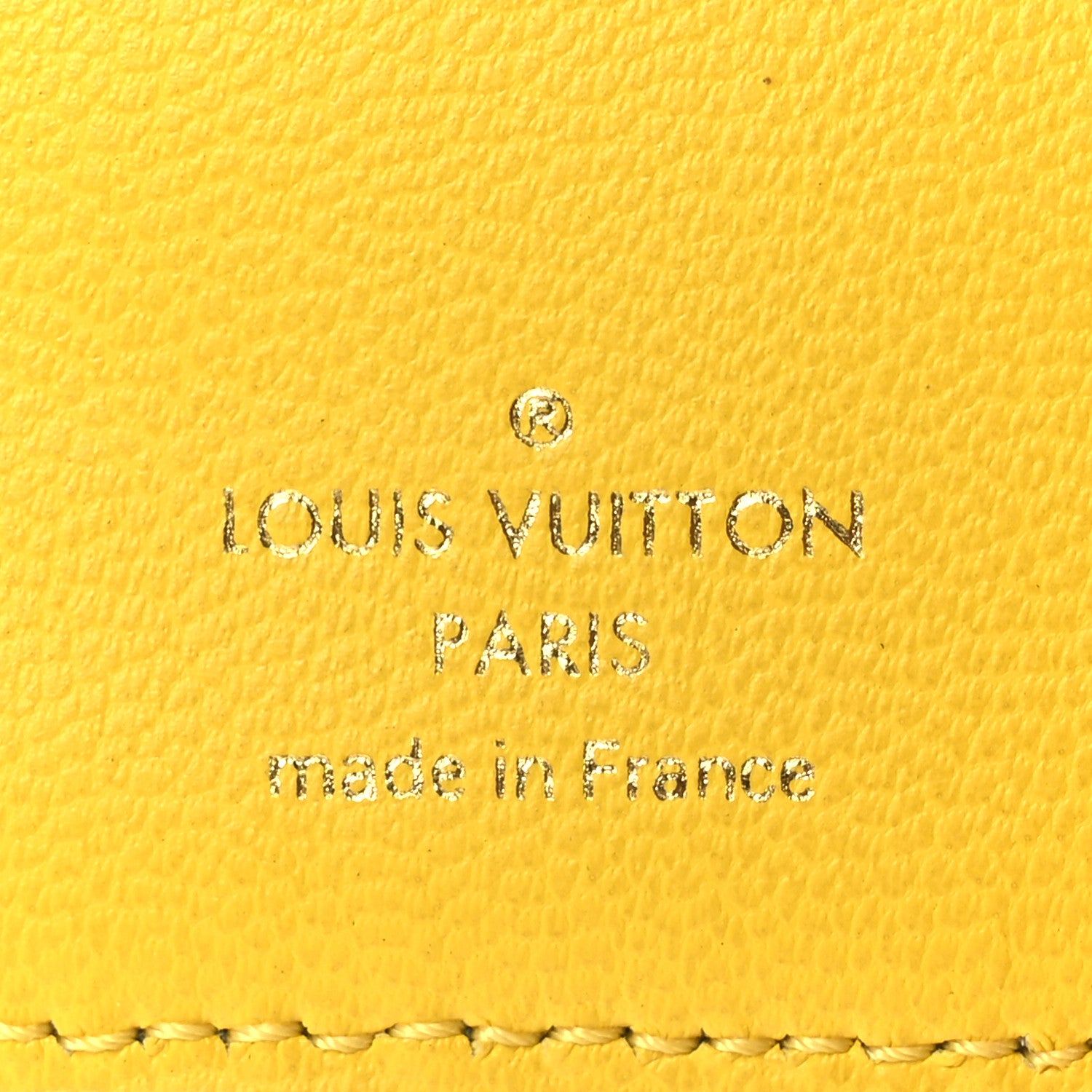 Lambskin Embossed Monogram Lou Coussin Wallet Blue Yellow
