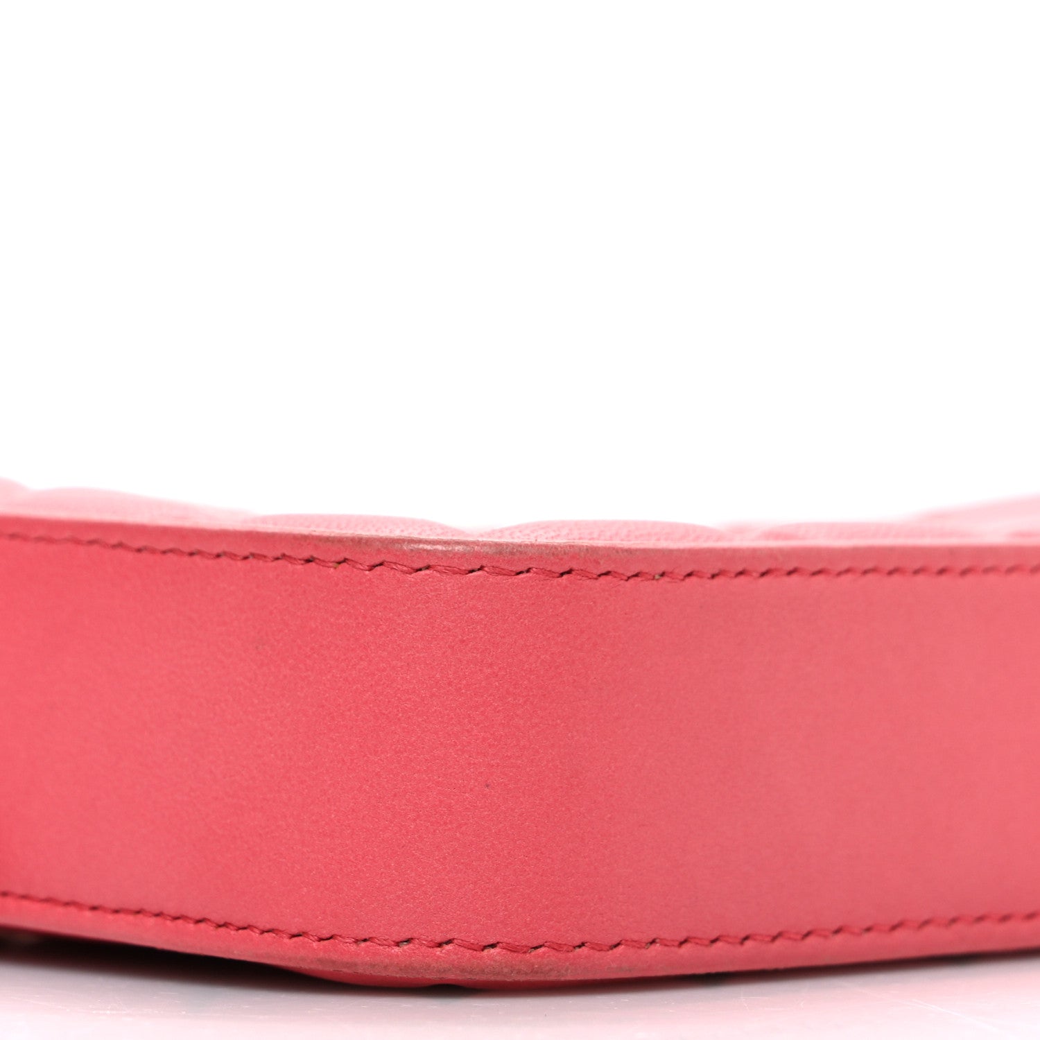 Lambskin Quilted Small Clutch With Chain Pink