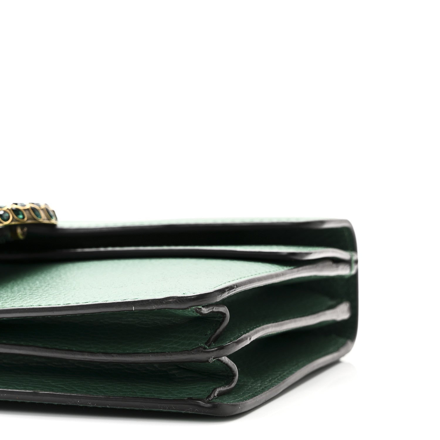 Dollar Calfskin Crystal Small Dionysus Shoulder Bag Emerald