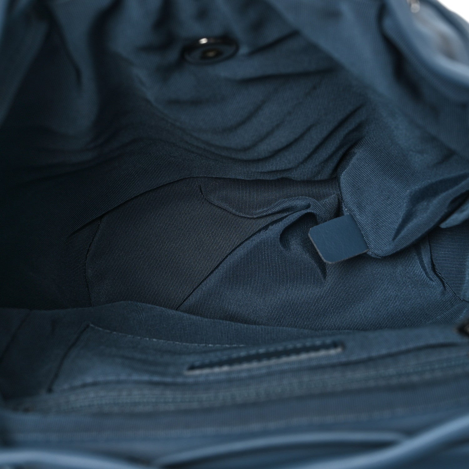 Calfskin Chevron Quilted Small Urban Spirit Backpack Blue
