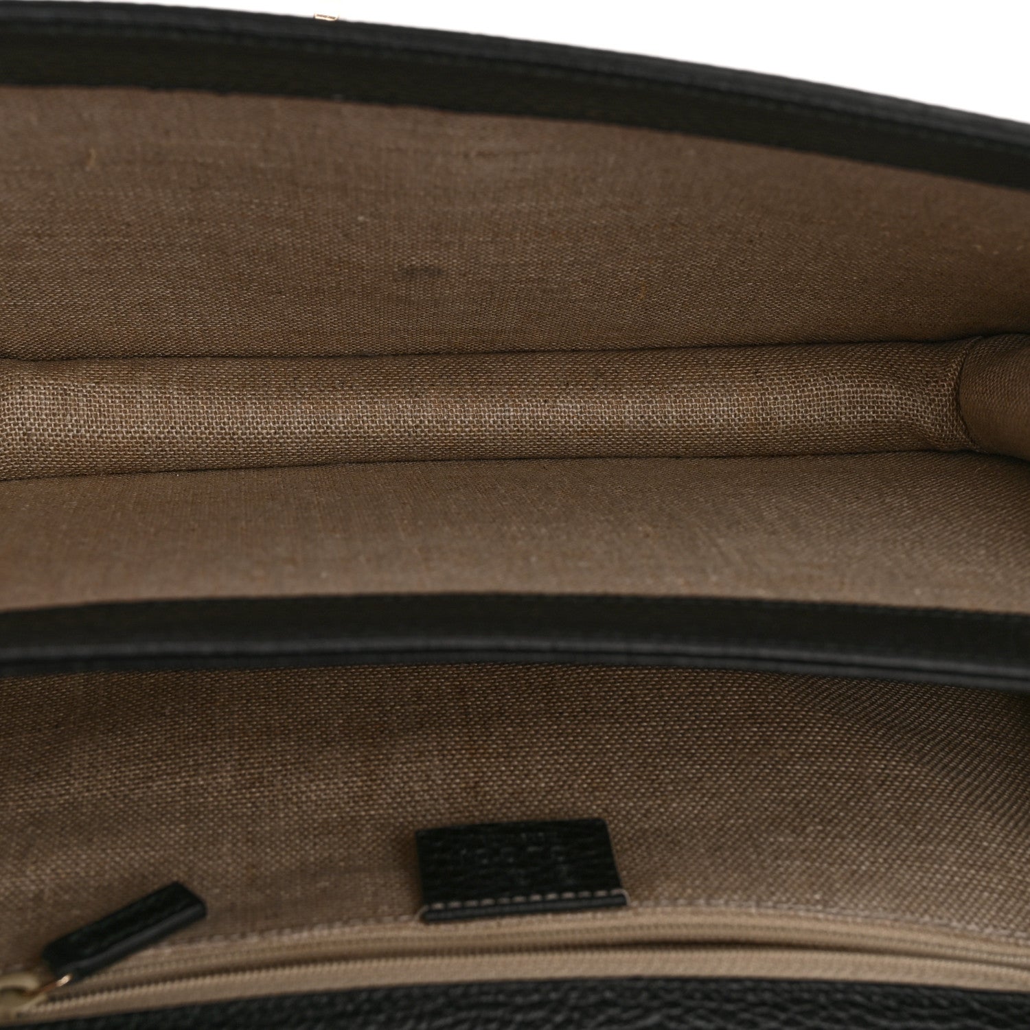 Dollar Calfskin Interlocking G Shoulder Bag Black