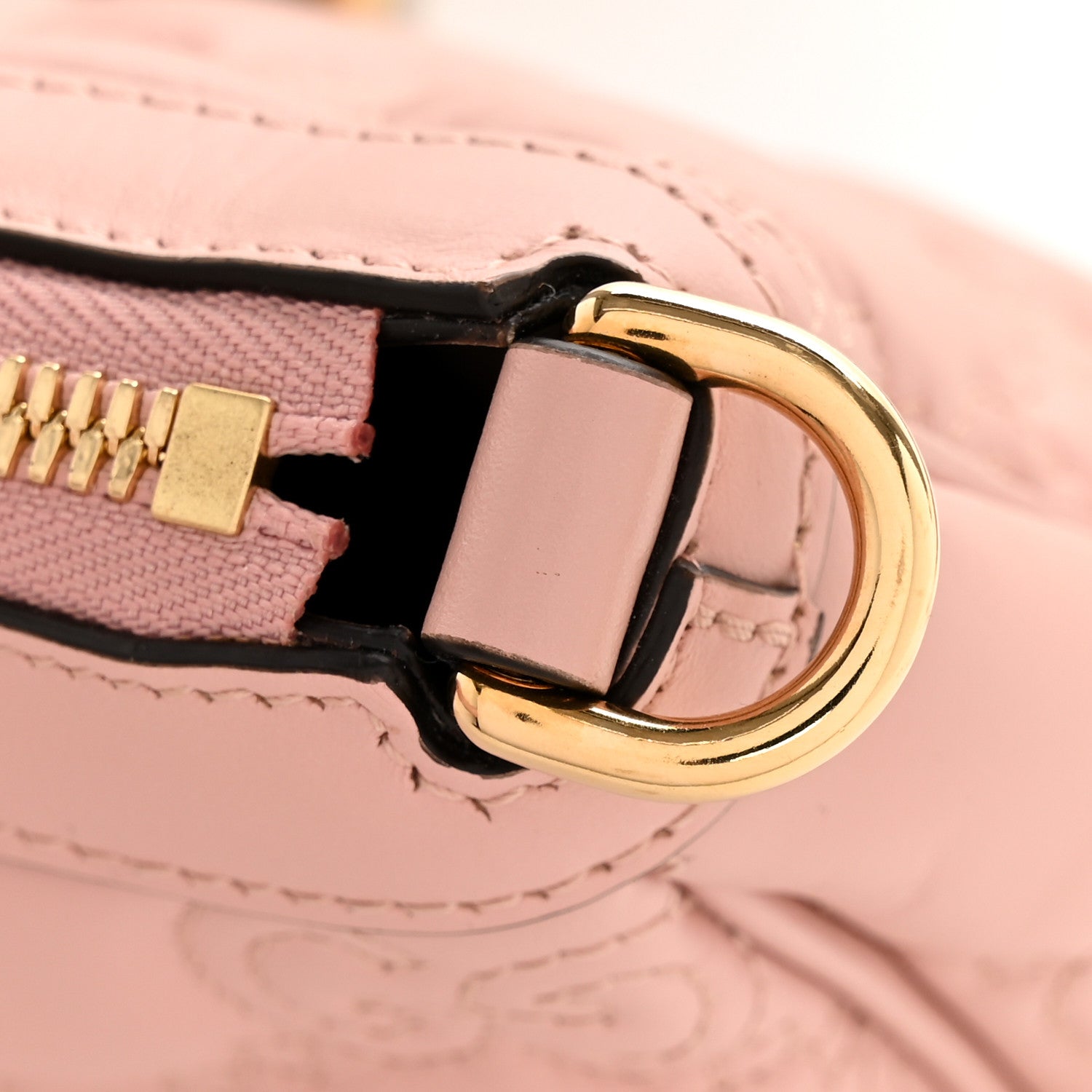 Calfskin GG Matelasse Chain Handbag Perfect Pink Natural