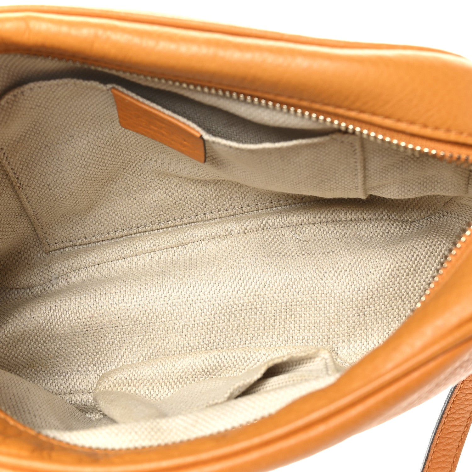 Pebbled Calfskin Small Soho Disco Bag Curcuma