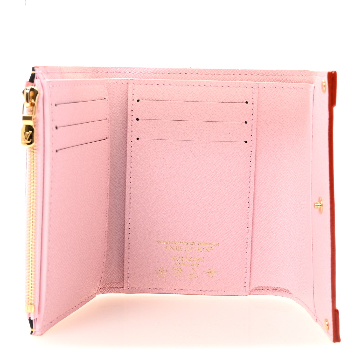 LV X TM Monogram Cherry Blossom Victorine Wallet Sakura Brown