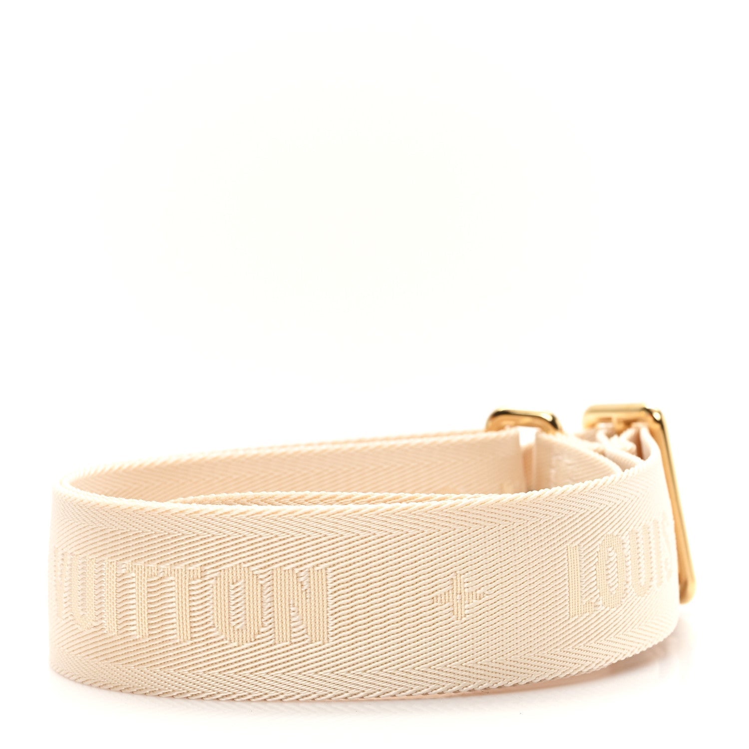 Jacquard Monogram Adjustable Shoulder Strap New Creme