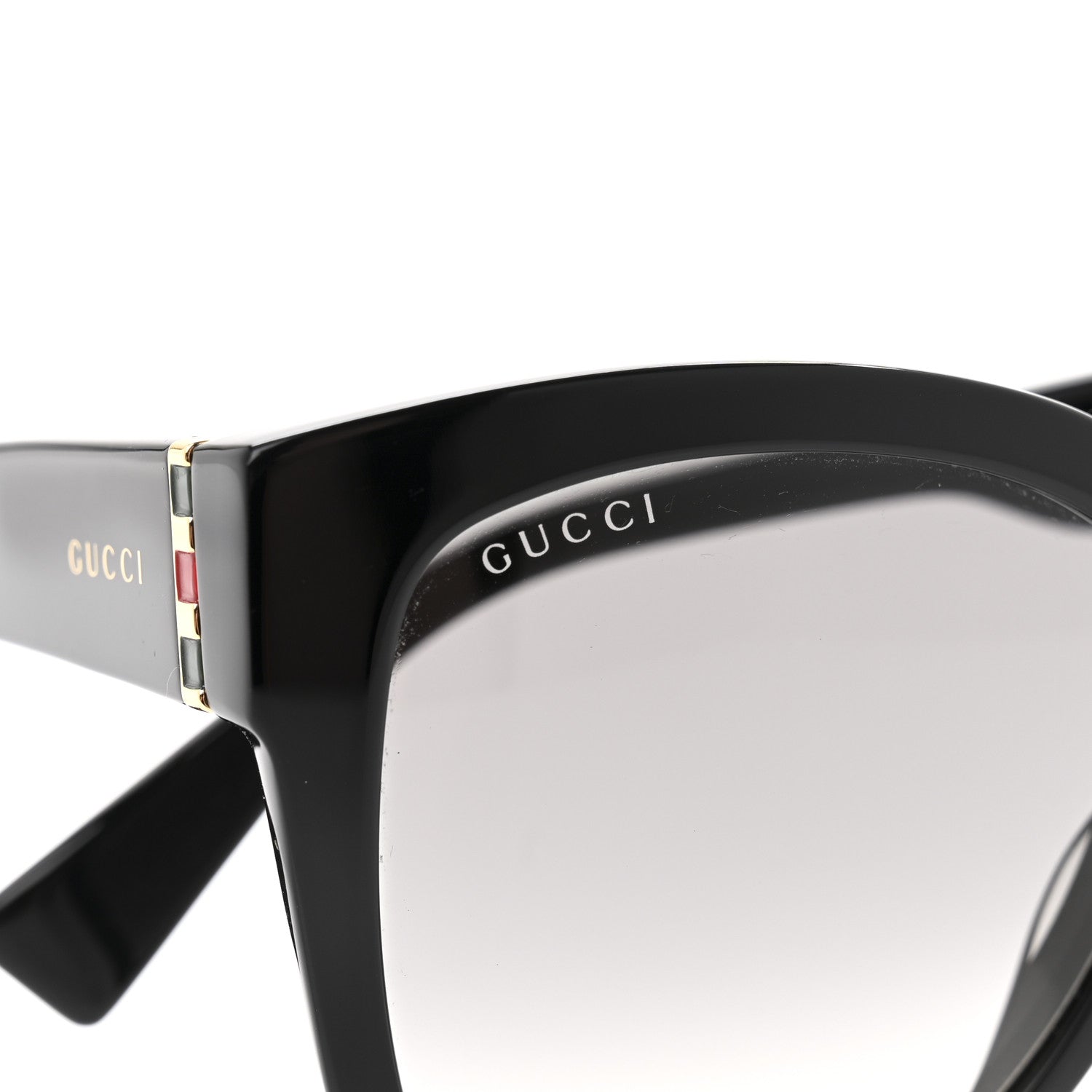 Acetate Square Frame Sunglasses GG0459S Black