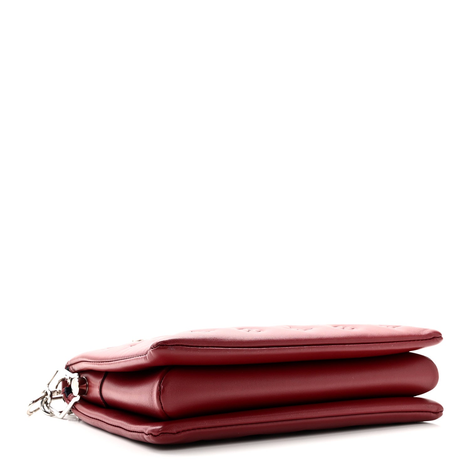 Lambskin Embossed Monogram Coussin PM Wine