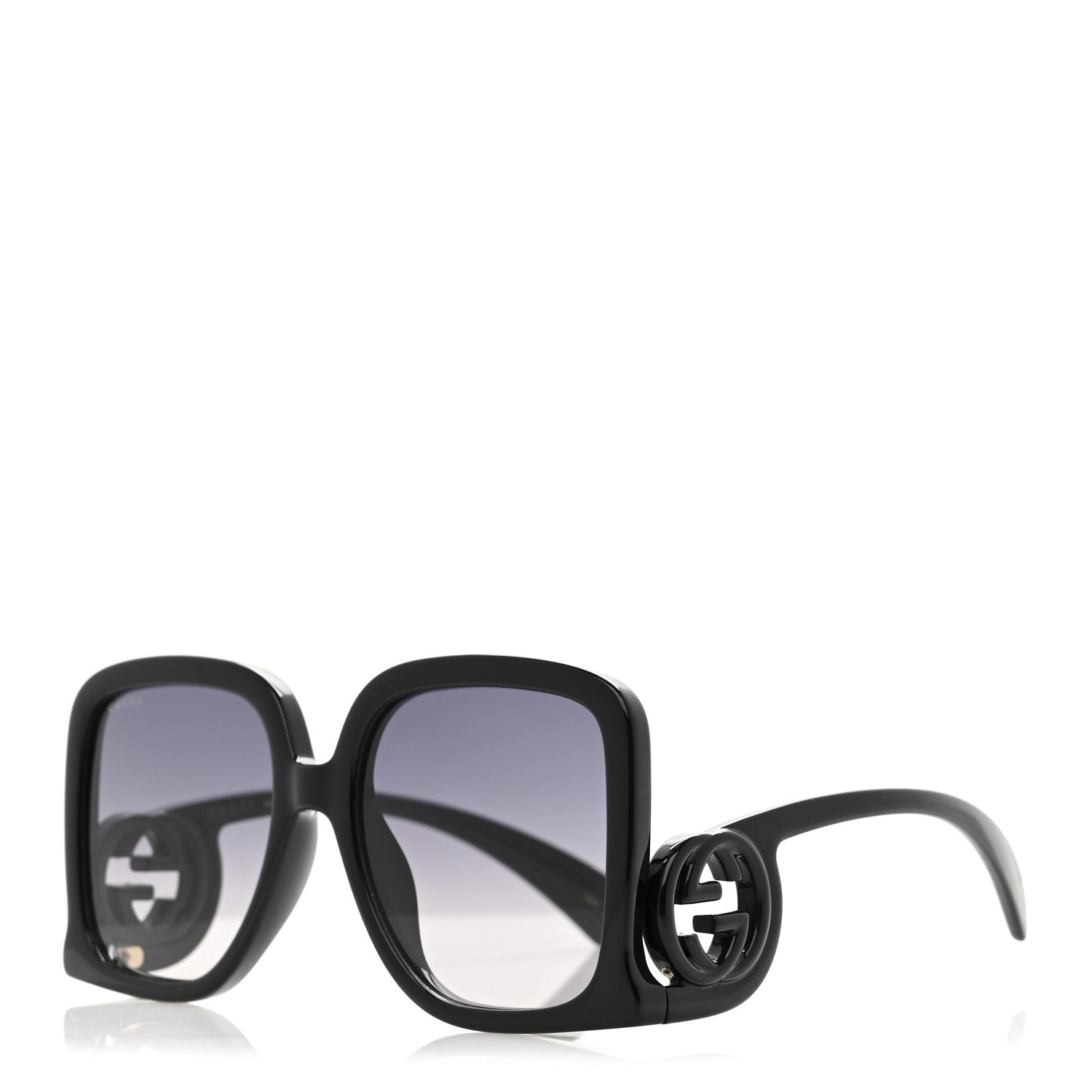 Acetate Rectangle Frame Sunglasses GG1326S Black
