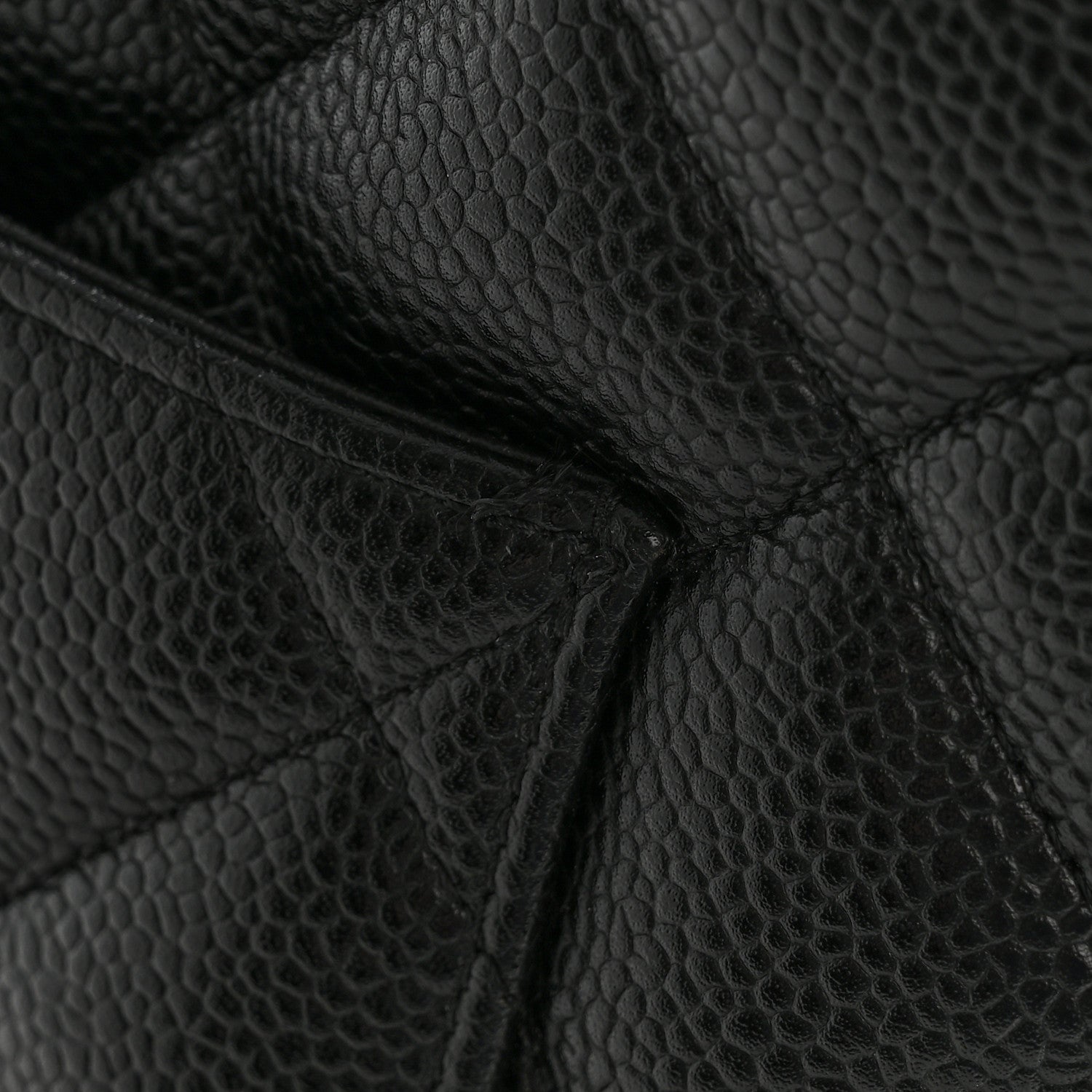 Caviar Quilted Medallion Tote Black