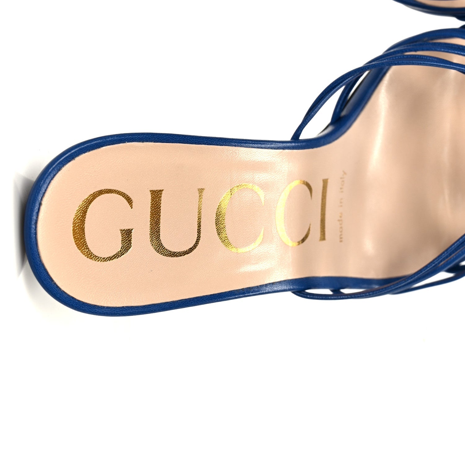 Malaga Kid Crystal GG Isa Ankle Strap 55mm Sandals 37 Rio Blue