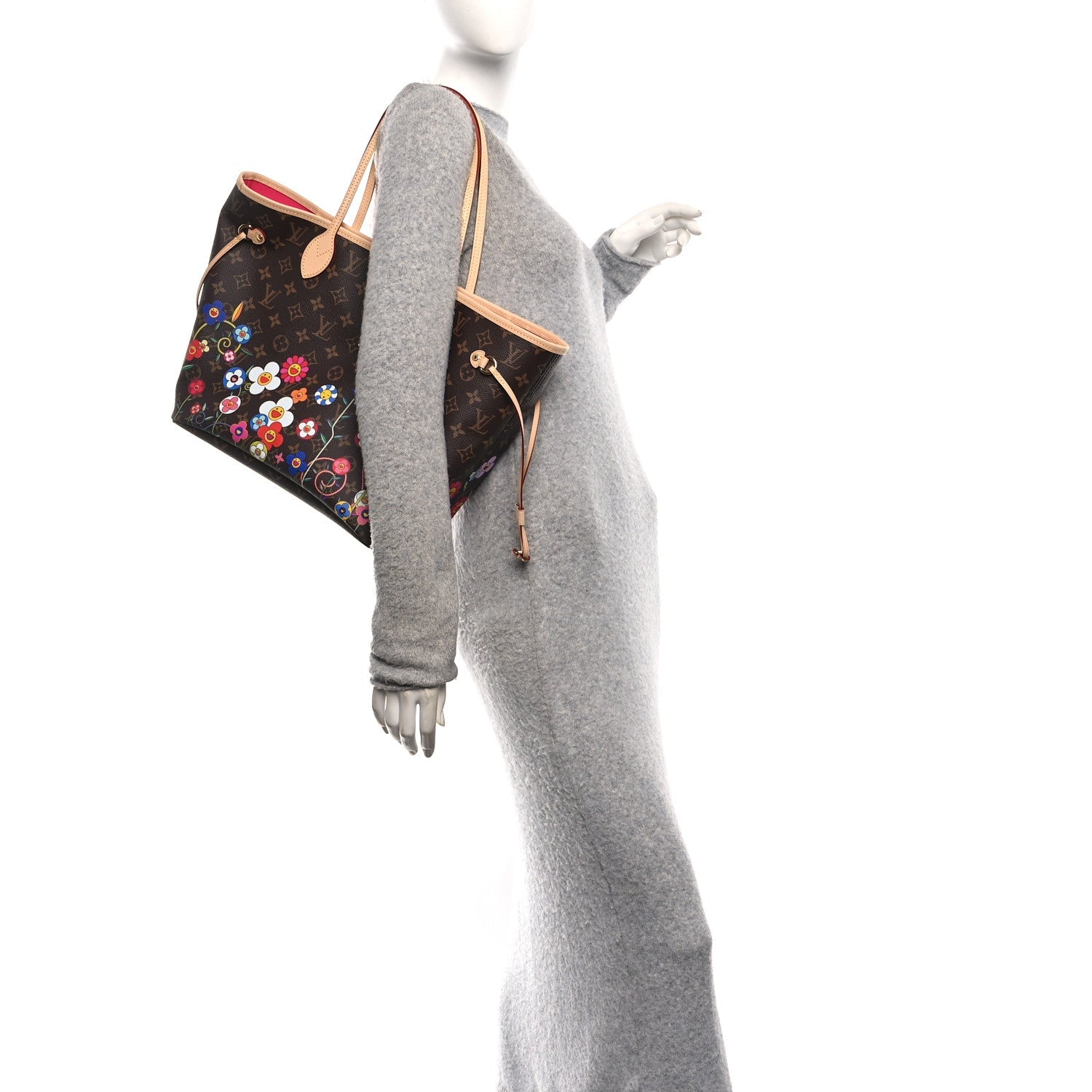 LV X TM Monogram Flowers Neverfull MM
