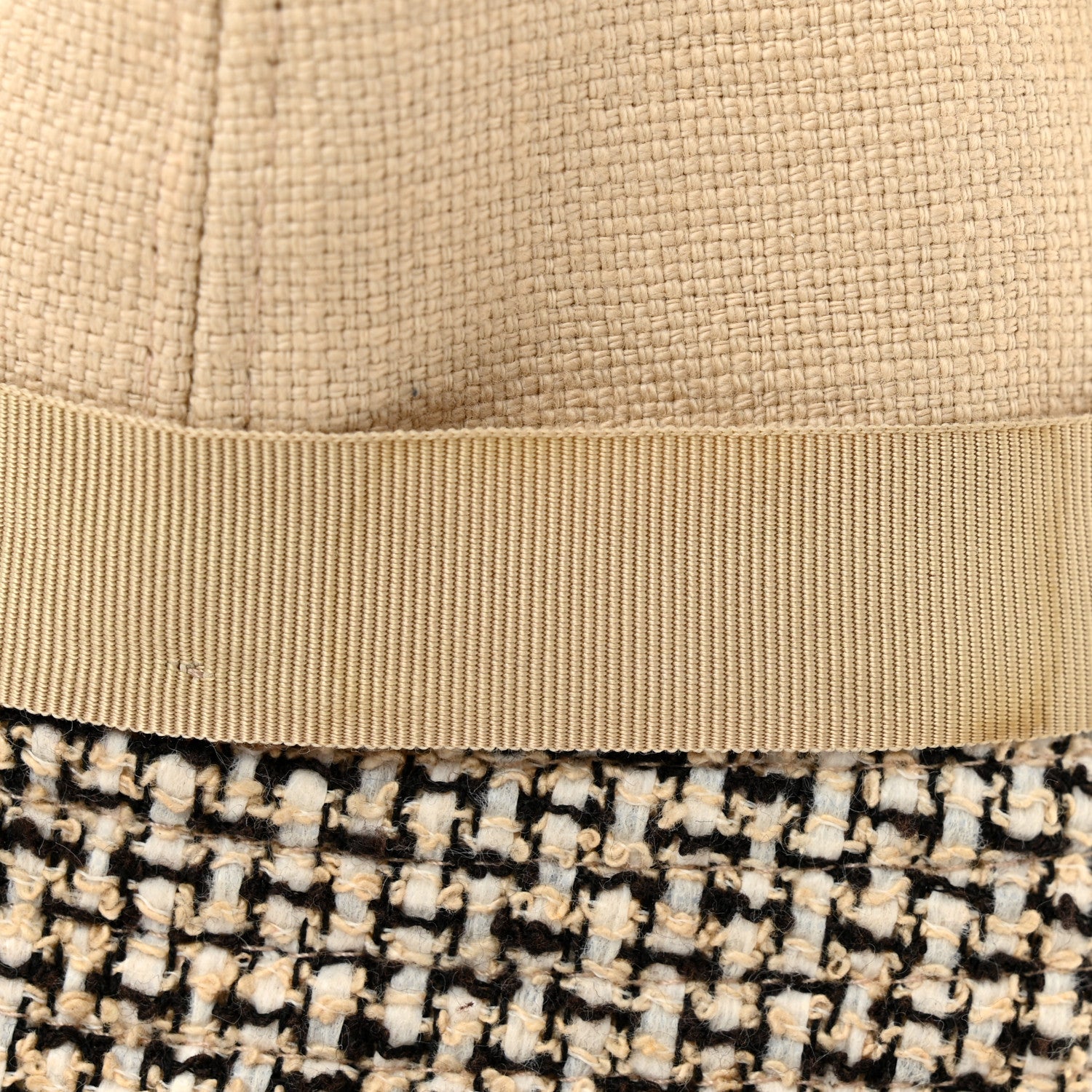 Tweed Bucket Hat 57 Beige