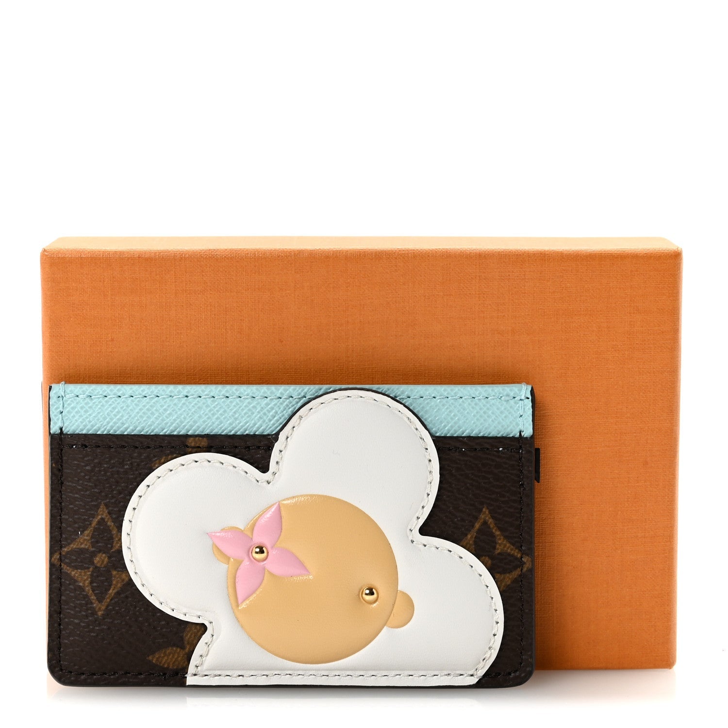 Monogram Vivienne Card Holder Animation Blue