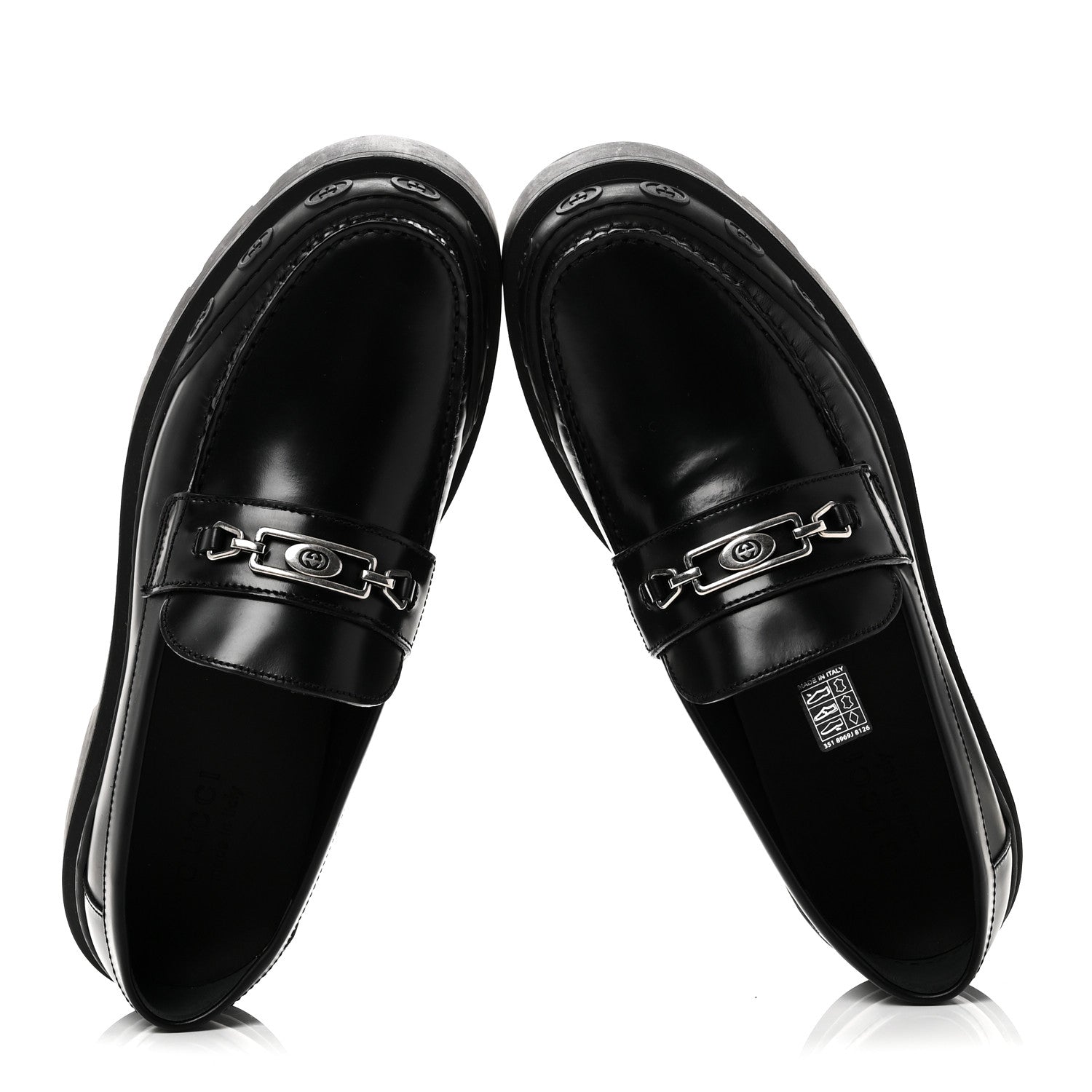 Sherlin Millennial Ribot Mens Platform Loafers 10 Black