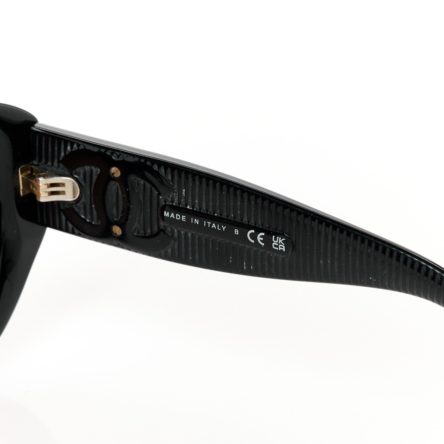 Acetate Butterfly Large CC Sunglasses 5492-A Black