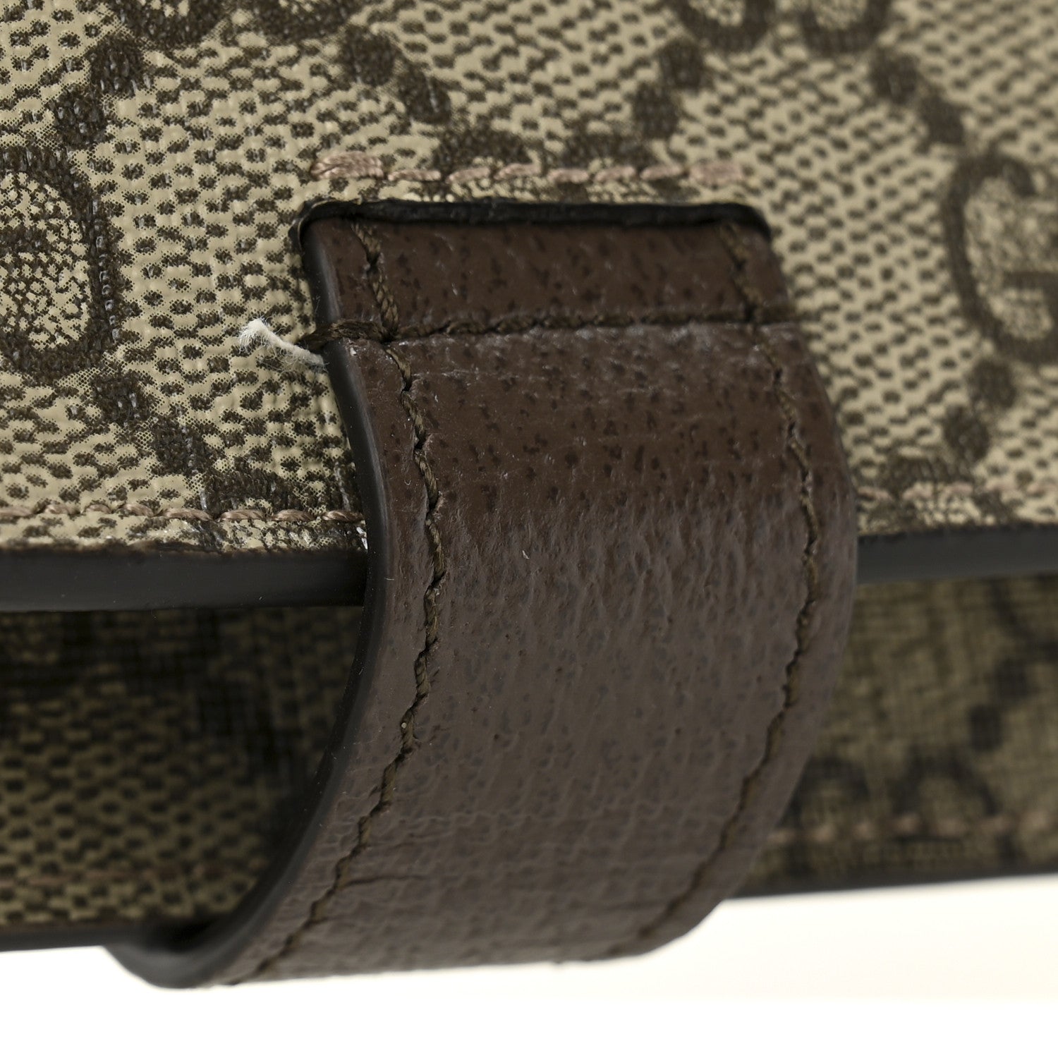 GG Supreme Monogram Textured Dollar Calfskin Blondie Belt Bag Beige Ebony New Acero