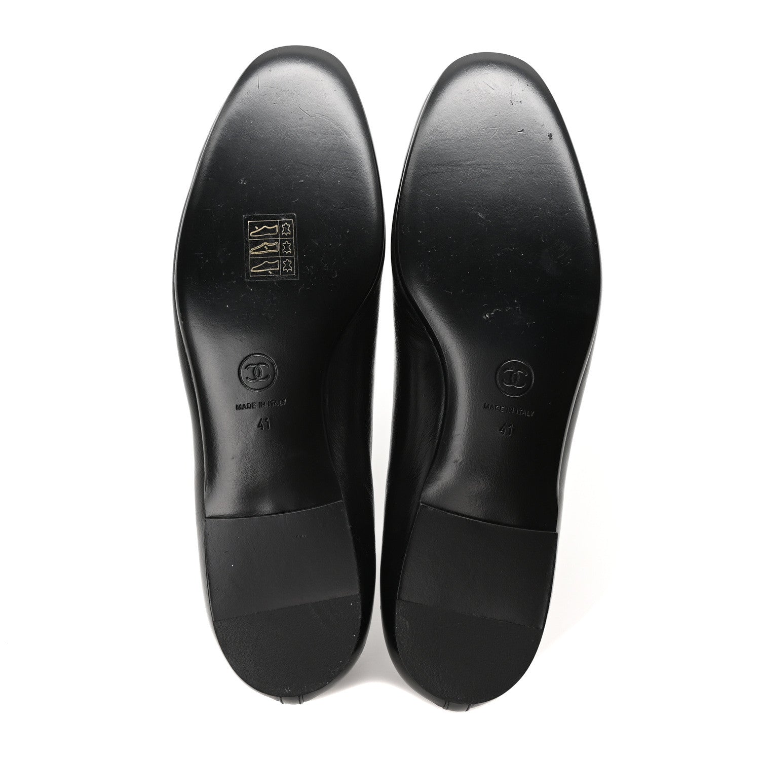 Lambskin CC Loafers 41 Black