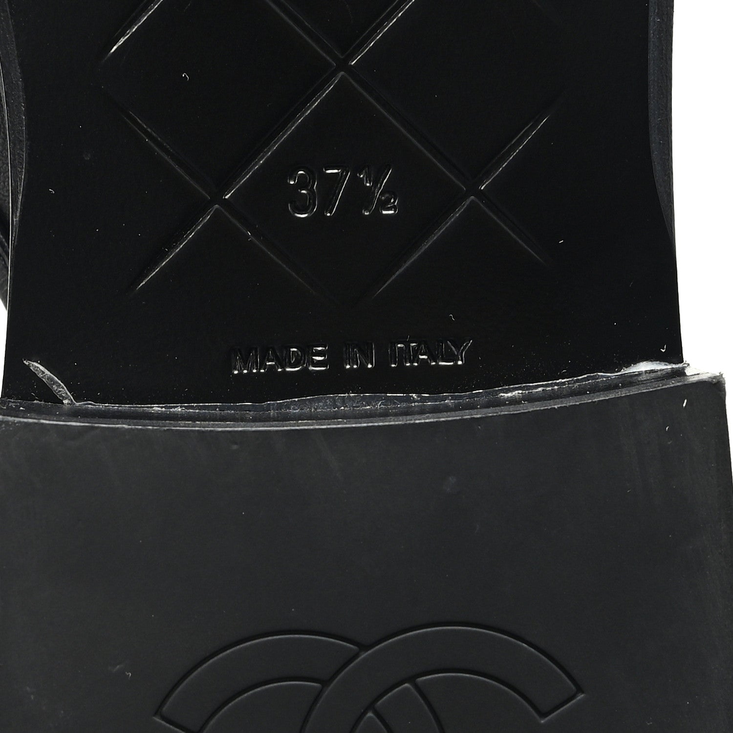 Lambskin Quilted CC Turnlock Mules 37.5 Black