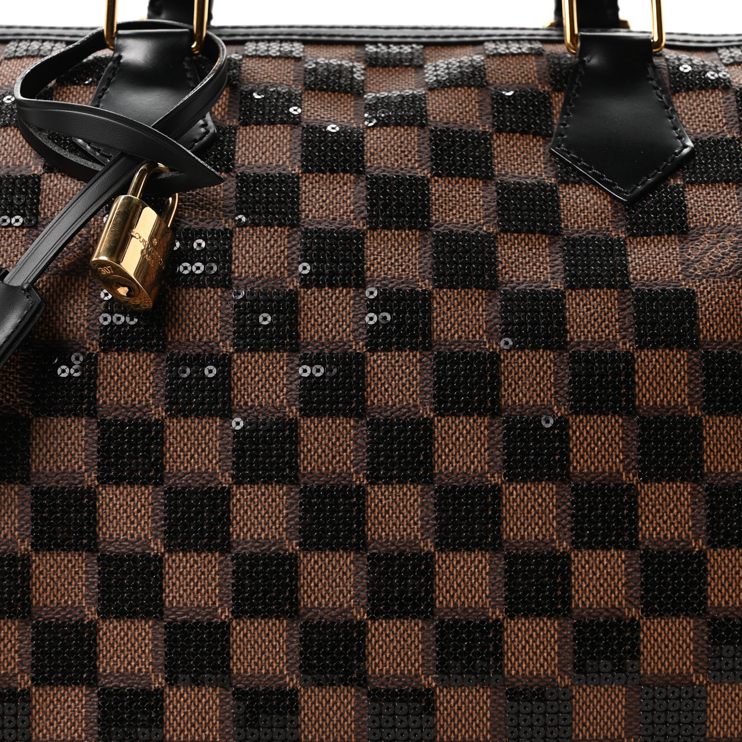 Damier Paillettes Speedy 30 Black